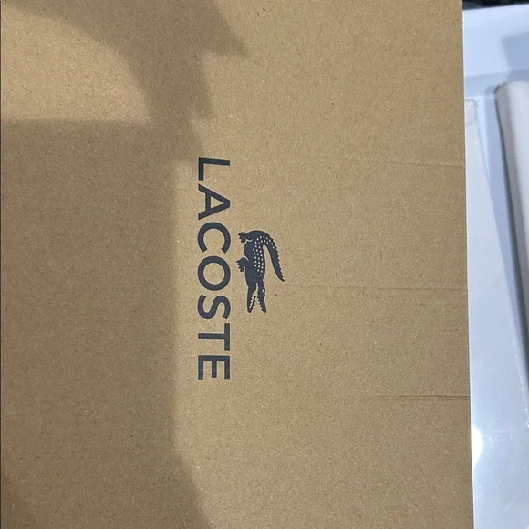 Lacoste White Tennis Shoes with Green Accent - Picture 11 of 11